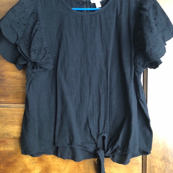 Black crop top - Picture 1 of 3